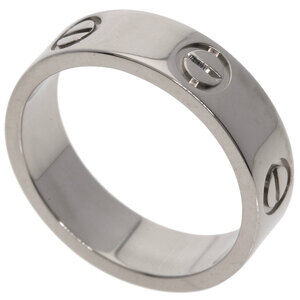 CARTIER Authentic 18k Silver Love Ring #54